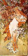 Alfons Mucha Spring painting